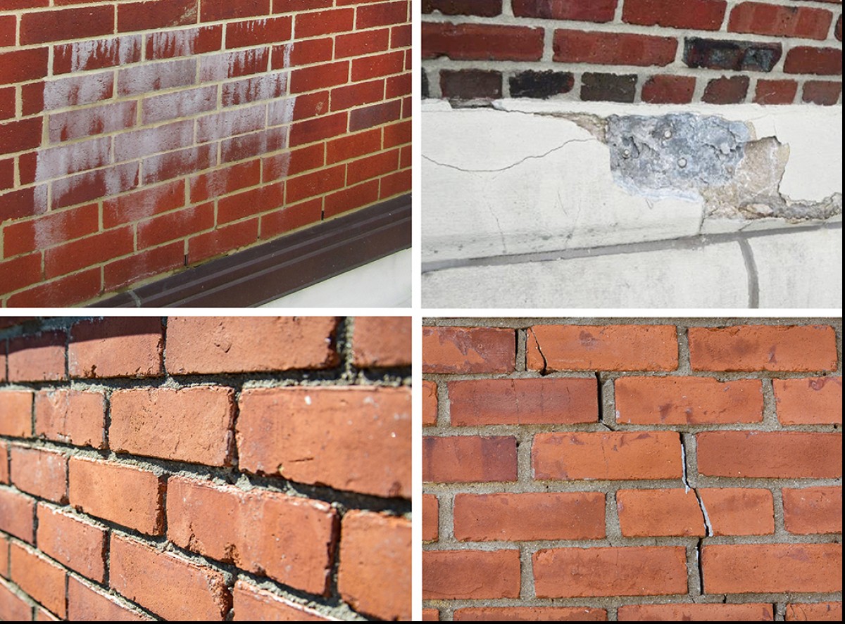Common symptoms and causes of exterior wall distress.