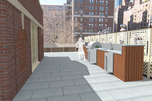 model of proposed roof deck